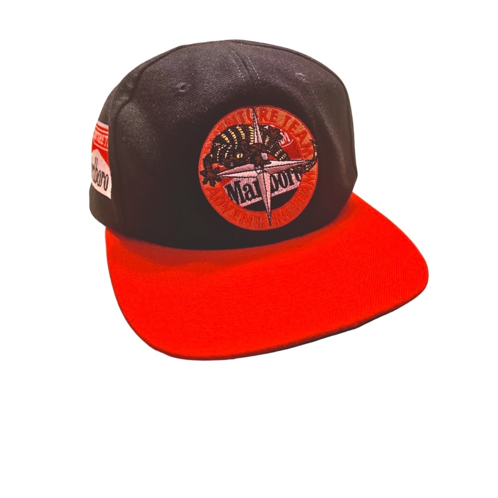 Vintage 90s MARLBORO Adventure Team Logo Baseball Cap / Hat Adjustable Strapback